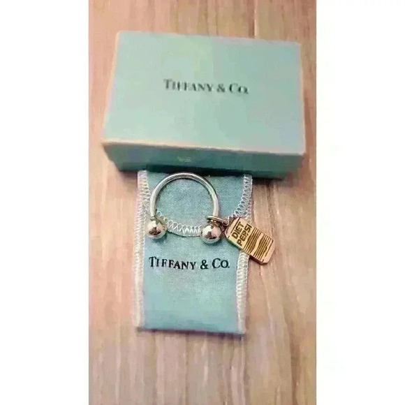Tiffany & Co Vintage Sterling Silver Keyring with Diet Pepsi Charm - Picture 2 of 5